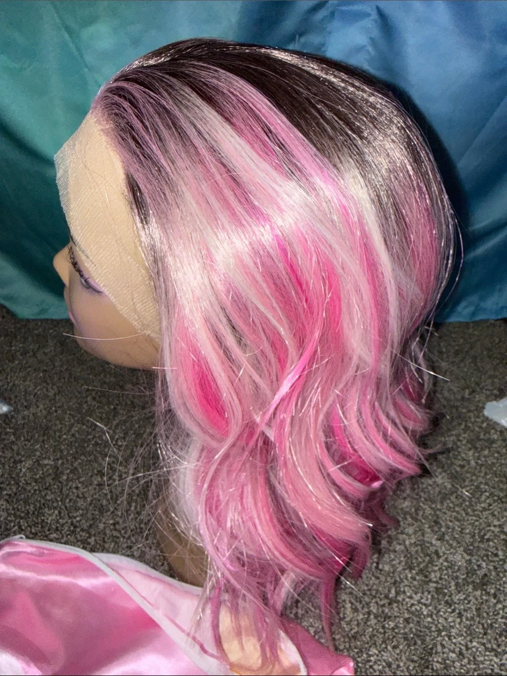 Shiloh Lace Front Wig - Pink Ombre